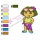 Dora The Explorer Embroidery Design 10